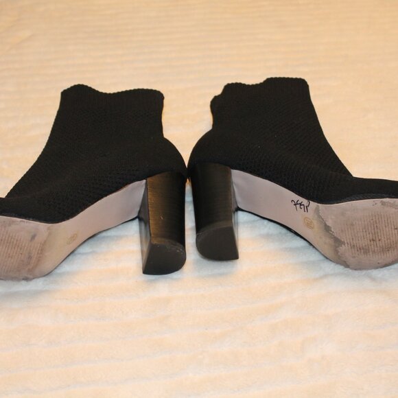 MIA - Mia Knit Sock Black Booties - Picture 4 of 5